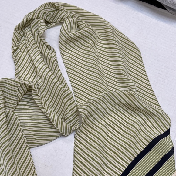Echo Olive and Black Striped Scarf - Picture 6 of 6